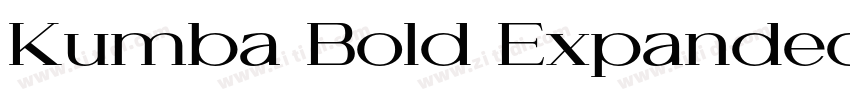 Kumba Bold Expanded字体转换